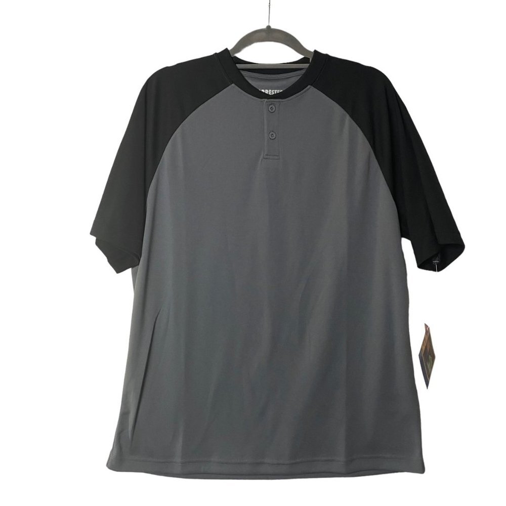 Forrester's Performance Outerwear Golf‎ Henley Shirt Men Size Large Short Sleeve